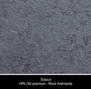 Solpuri Tafel Solpuri, classic alu tafel 240x100cm, antraciet frame en keuze uit tafelbladen in HPL, Keramik of Dekton.