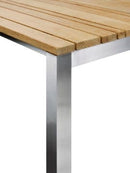 Solpuri Tafel Solpuri, classic RVS tafel 160x100cm, keuze uit tafelbladen in HPL, Keramik, Dekton en Teak.