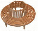 Traditional Teak Bank 360 graden Traditional teak, Beatrice boombank, verkrijgbaar in twee afmetingen.