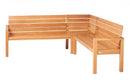 Traditional Teak Lounge modulair Traditional teak, Maxima bank hoekmodule, gemaakt van teakhout.