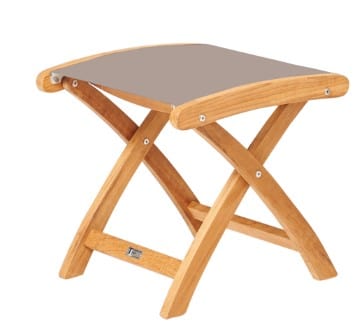 Traditional Teak Voetenbank/Pouf Taupe Traditional teak, Kate voetenbank, verkrijgbaar in meerdere kleuren