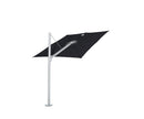Umbrosa Zweefparasols Aluminium / 300x300cm / Black Umbrosa, Spectra zweefparasol verkrijgbaar in 3 kleuren frame en in 14 verschillende kleuren parasoldoeken.