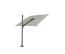 Umbrosa Zweefparasols Black / 250x250cm / Grey Umbrosa, Spectra zweefparasol verkrijgbaar in 3 kleuren frame en in 14 verschillende kleuren parasoldoeken.
