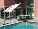 Umbrosa Zweefparasols Umbrosa, Spectra zweefparasol verkrijgbaar in 3 kleuren frame en in 14 verschillende kleuren parasoldoeken.