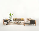 Vincent Sheppard Lounge stoel Vincent Sheppard Lento 3-zits Lounge sofa. Zit- en rugkussens verkrijgbaar met verschillende soorten stofferingen.