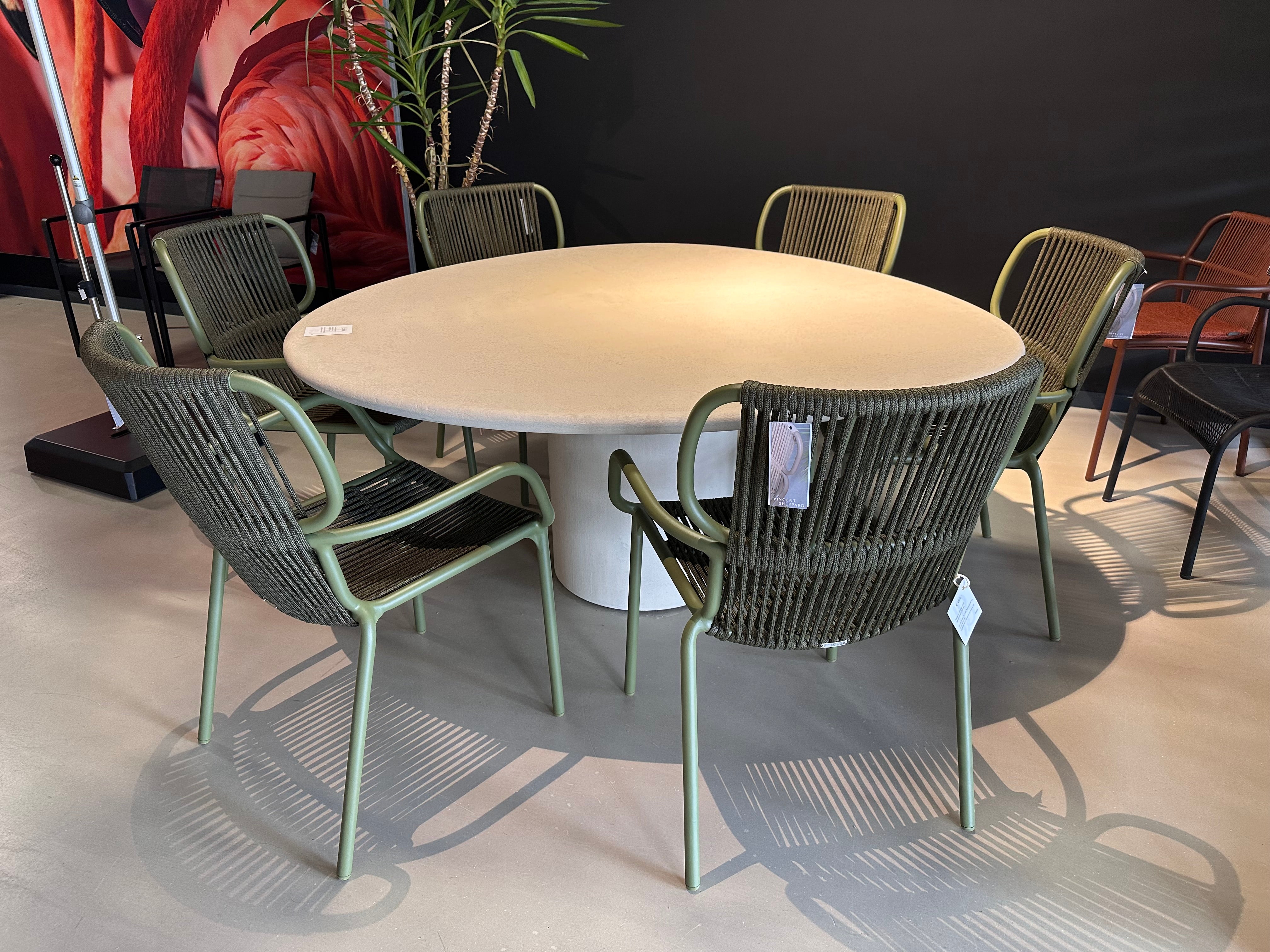 Net-echt, Ei / Vincent Sheppard, Ribbon diningset showroomaanbieding