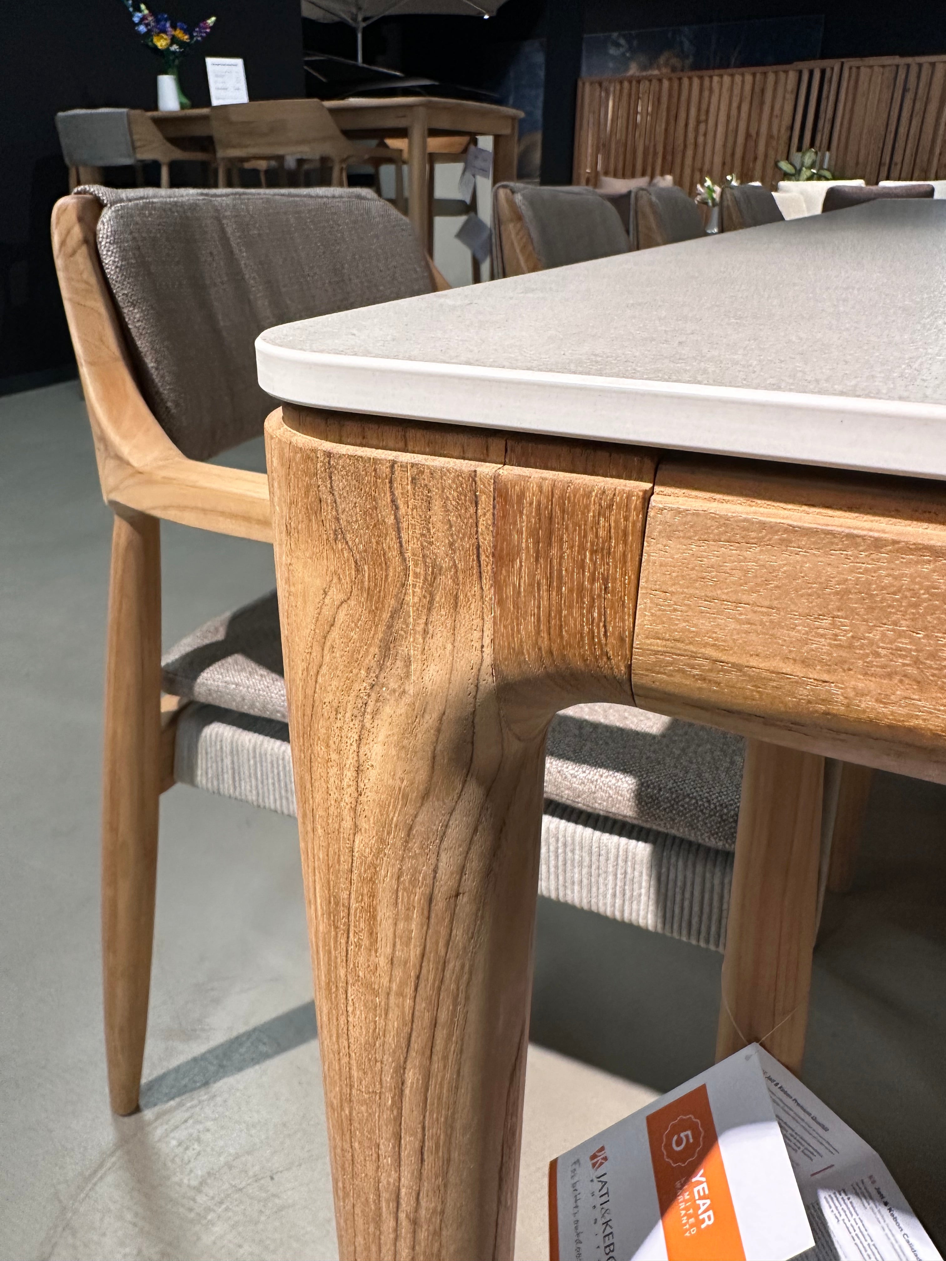 Vincent Sheppard, Elko / Jati-Kebon, Tofino diningset showroomaanbieding