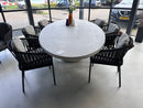 Net-echt, Model ovaal - Jati&Kebon, Tofino diningset showroomaanbieding