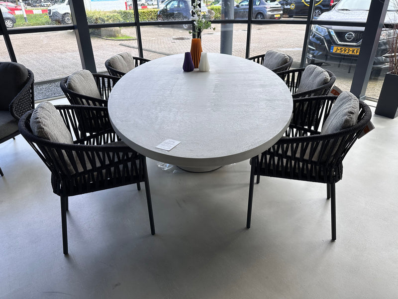 Net-echt, Model ovaal - Jati&Kebon, Tofino diningset showroomaanbieding