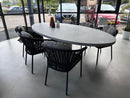 Net-echt, Model ovaal - Jati&Kebon, Tofino diningset showroomaanbieding