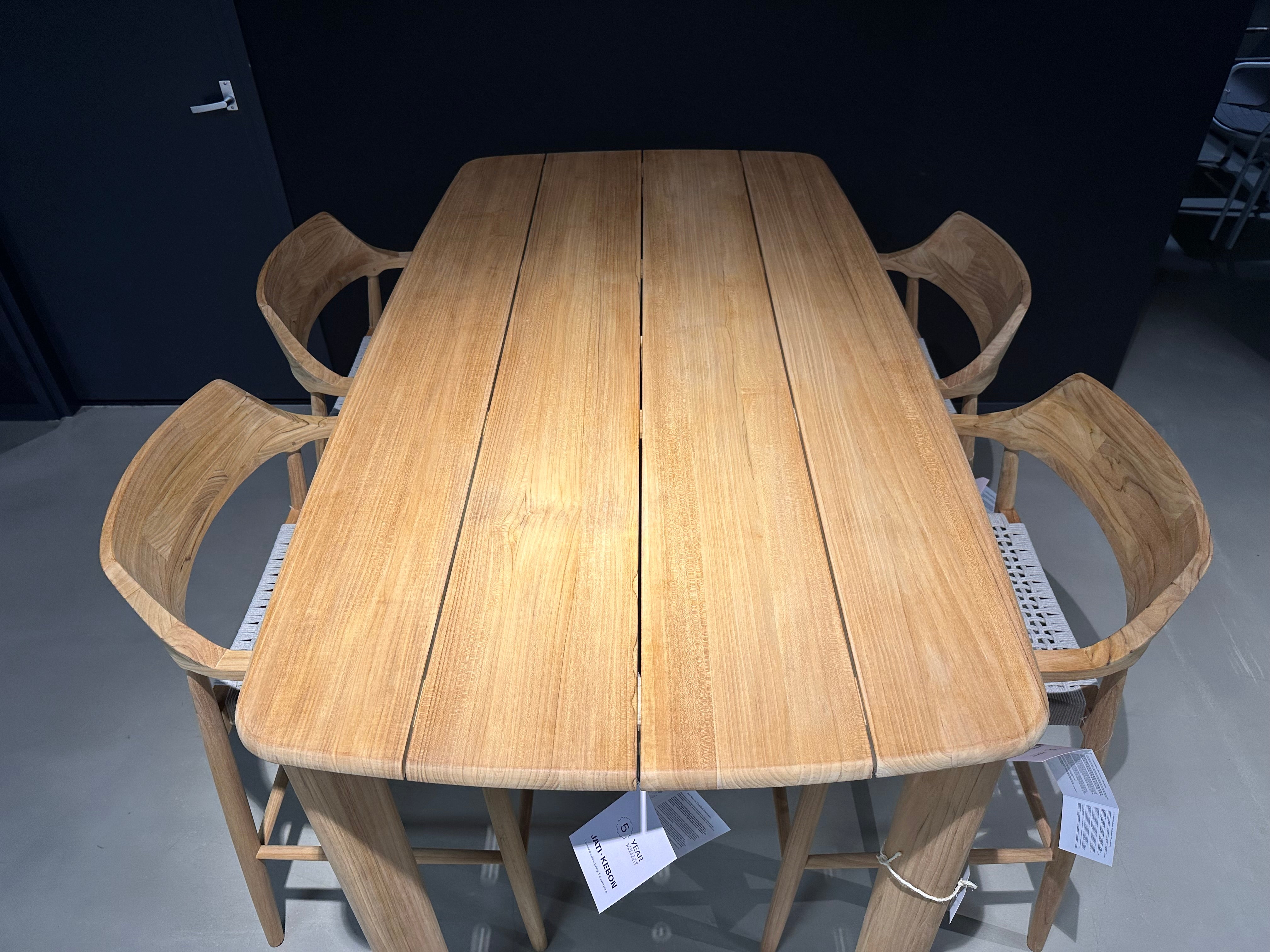 Jati-Kebon, Tofino teak barset showroomaanbieding