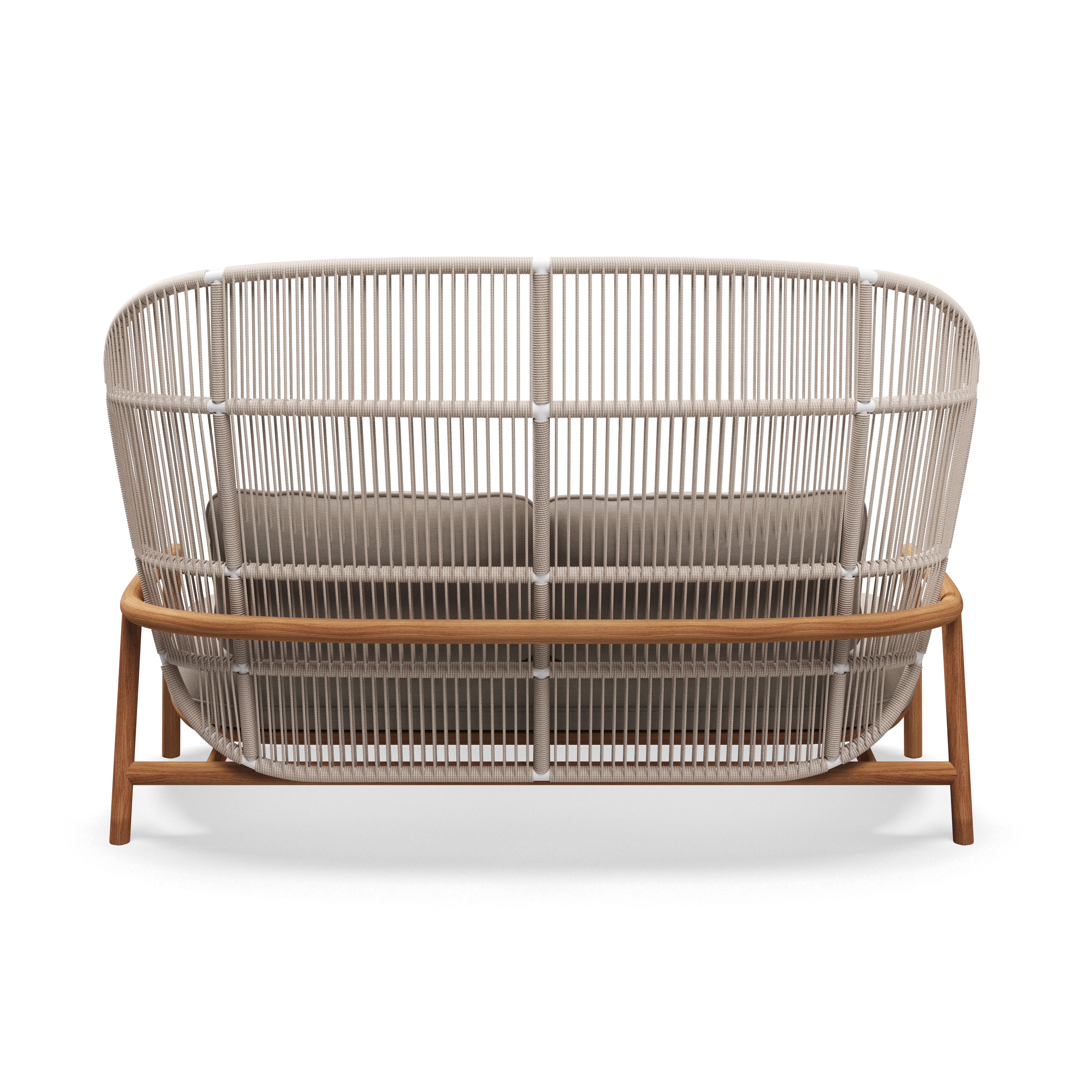 Gloster Fern high back teak lounge 2 zits bank