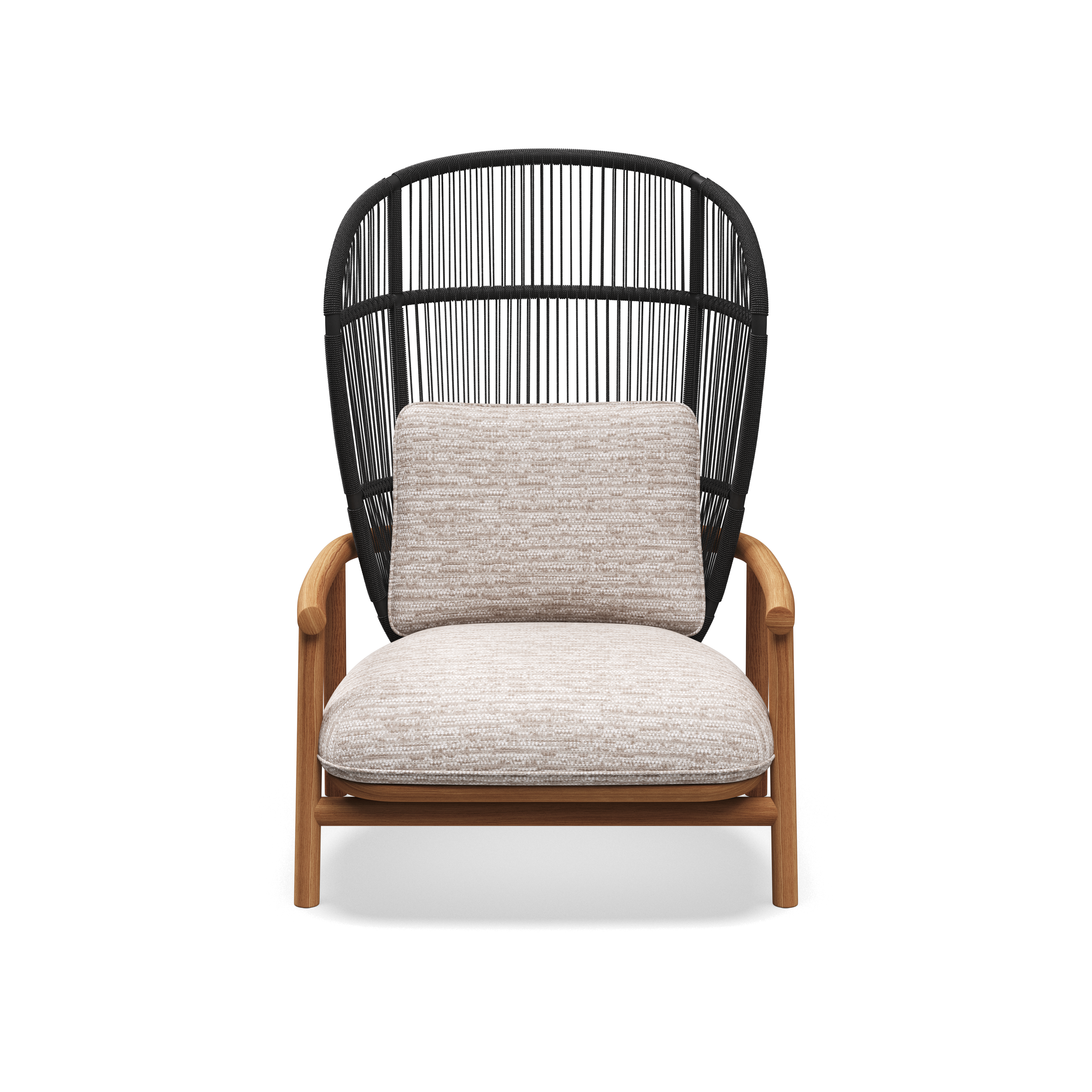 Gloster Fern high back teak lounge stoel