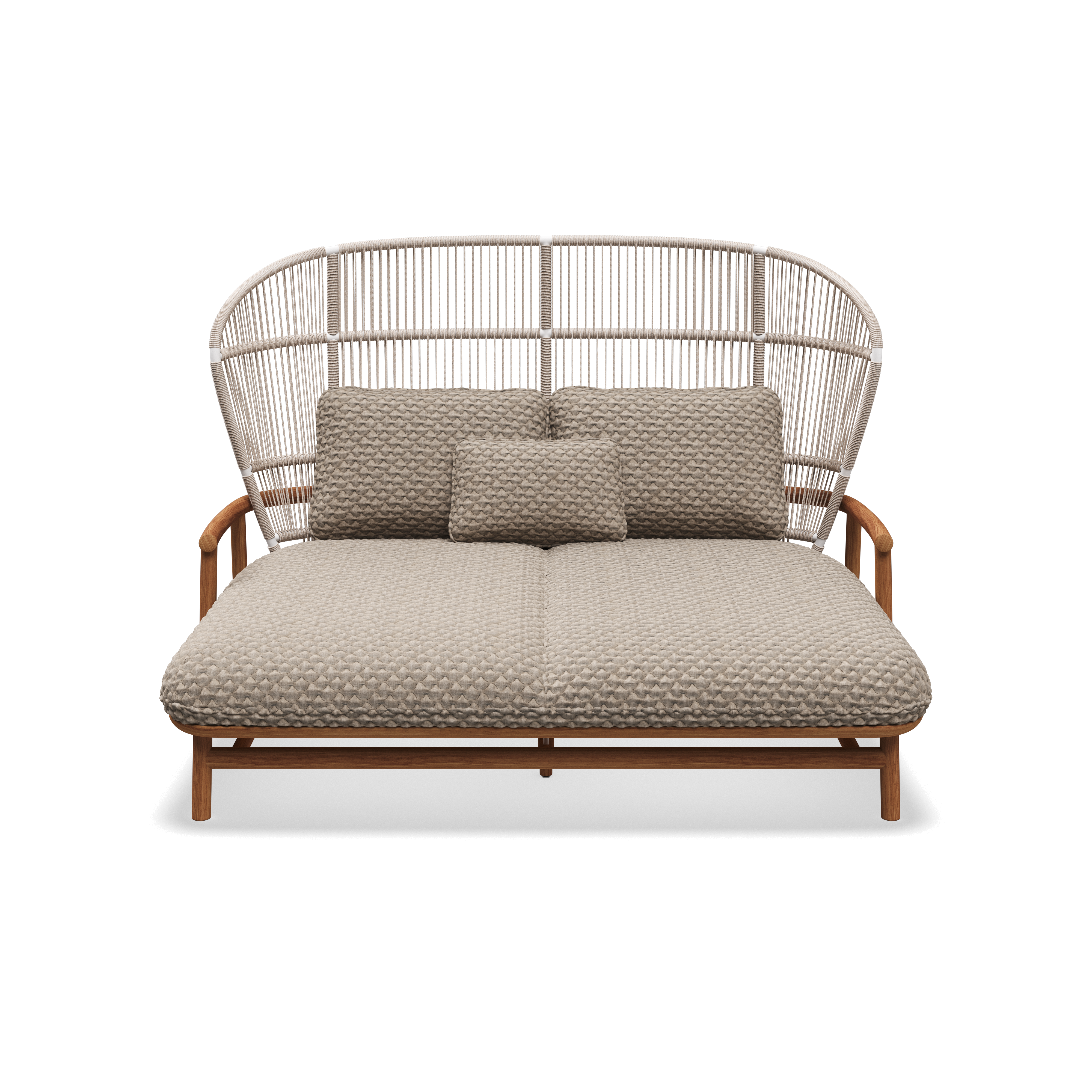 Gloster Fern high back teak lounge daybed