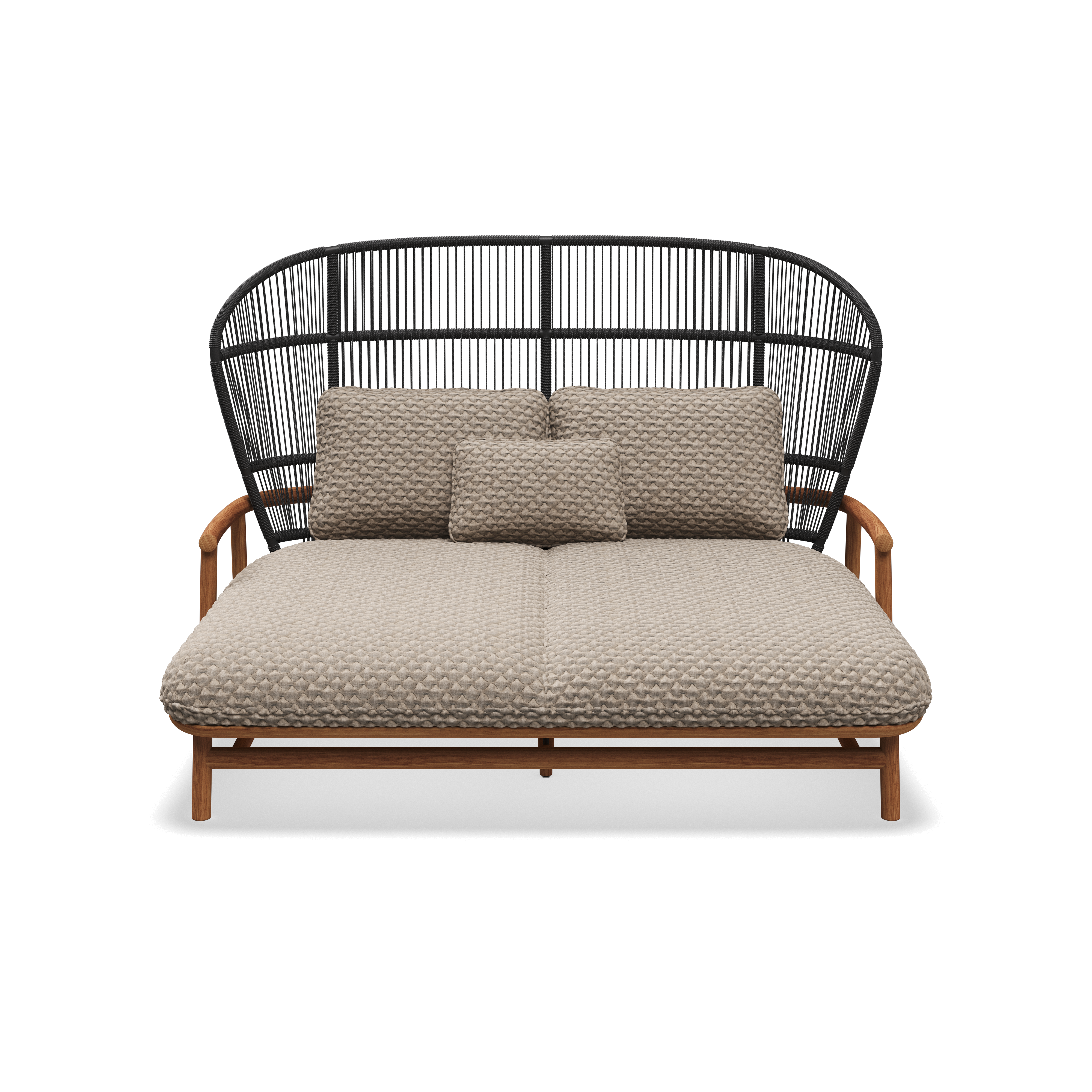 Gloster Fern high back teak lounge daybed