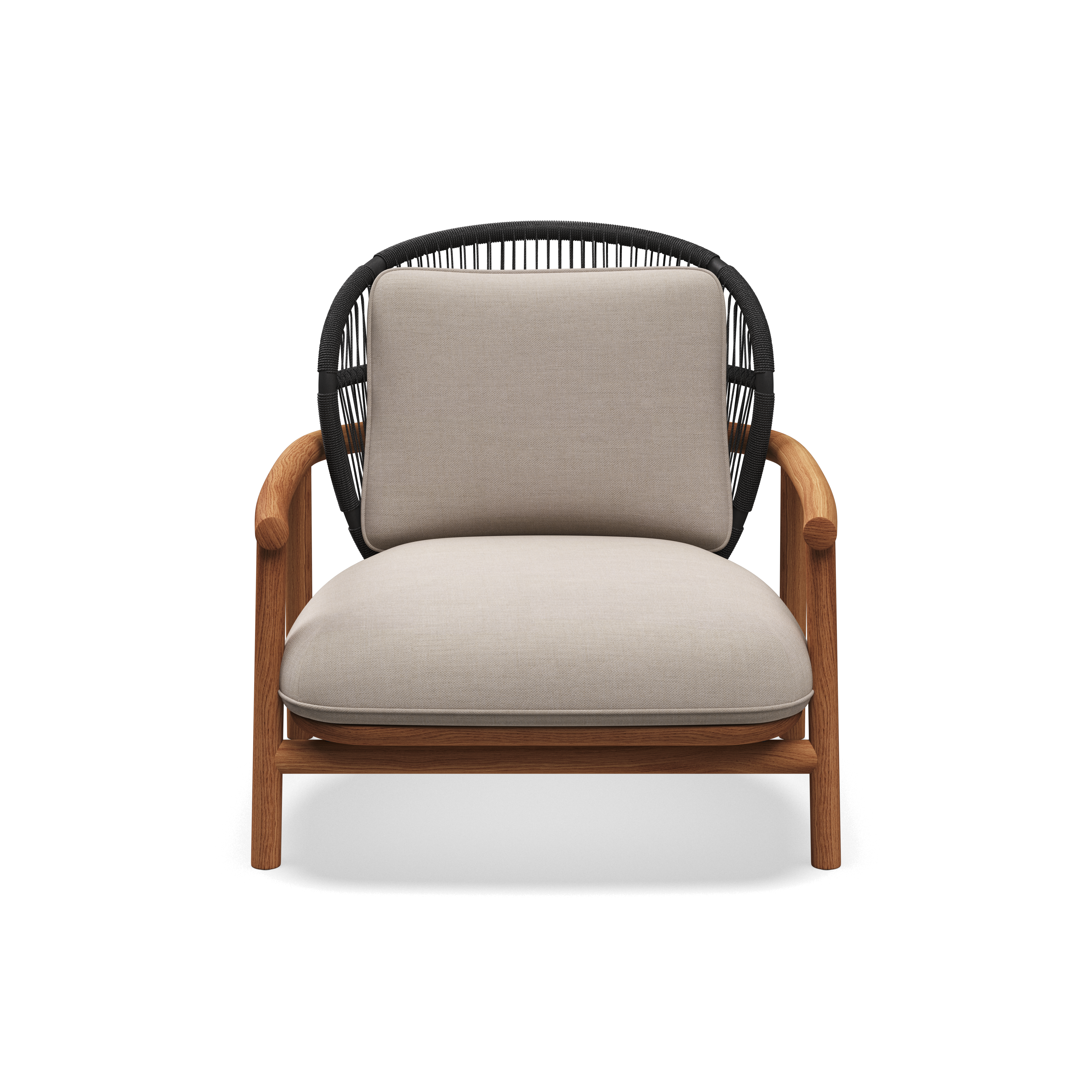 Gloster Fern low back teak lounge stoel