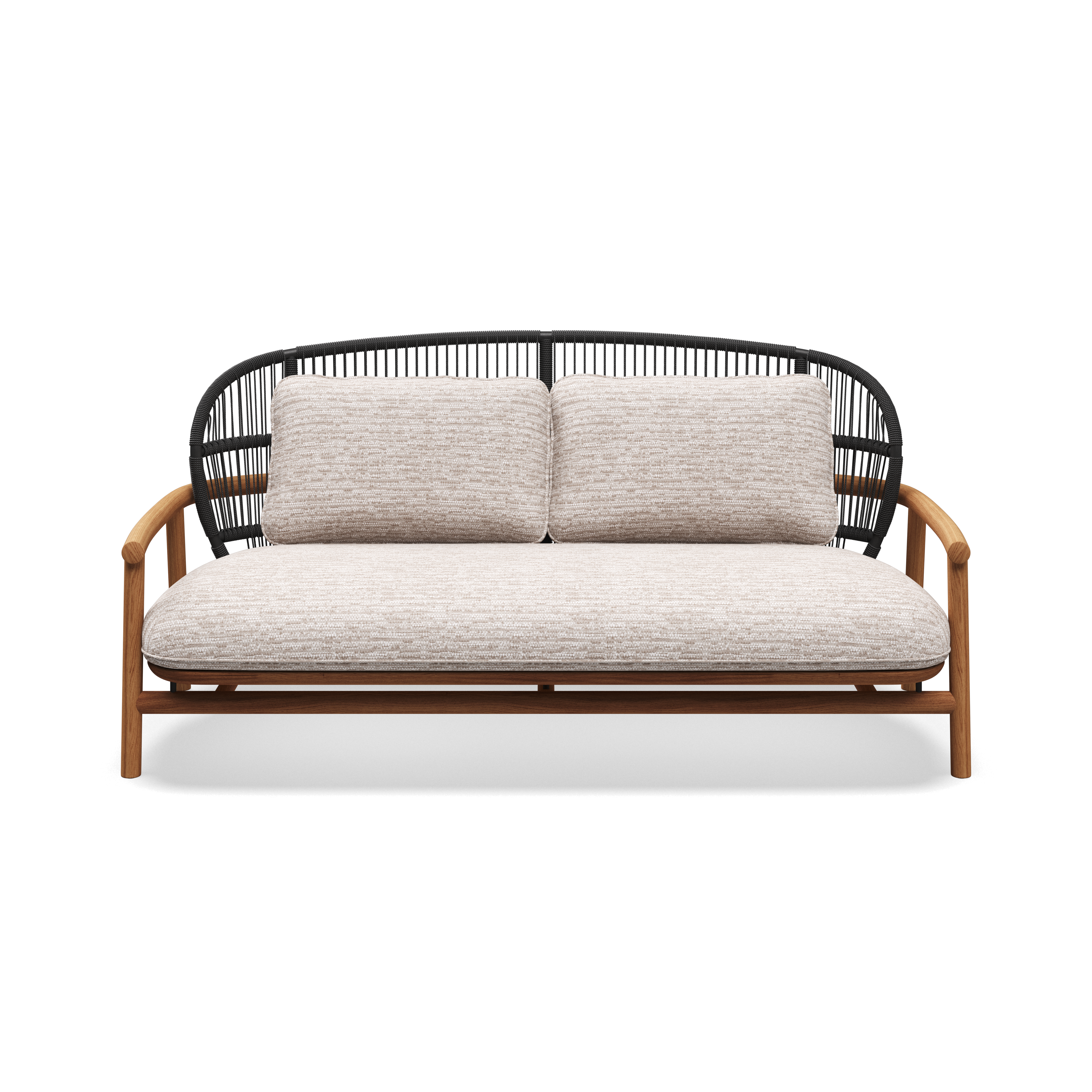 Gloster Fern low back teak lounge 2 zits bank