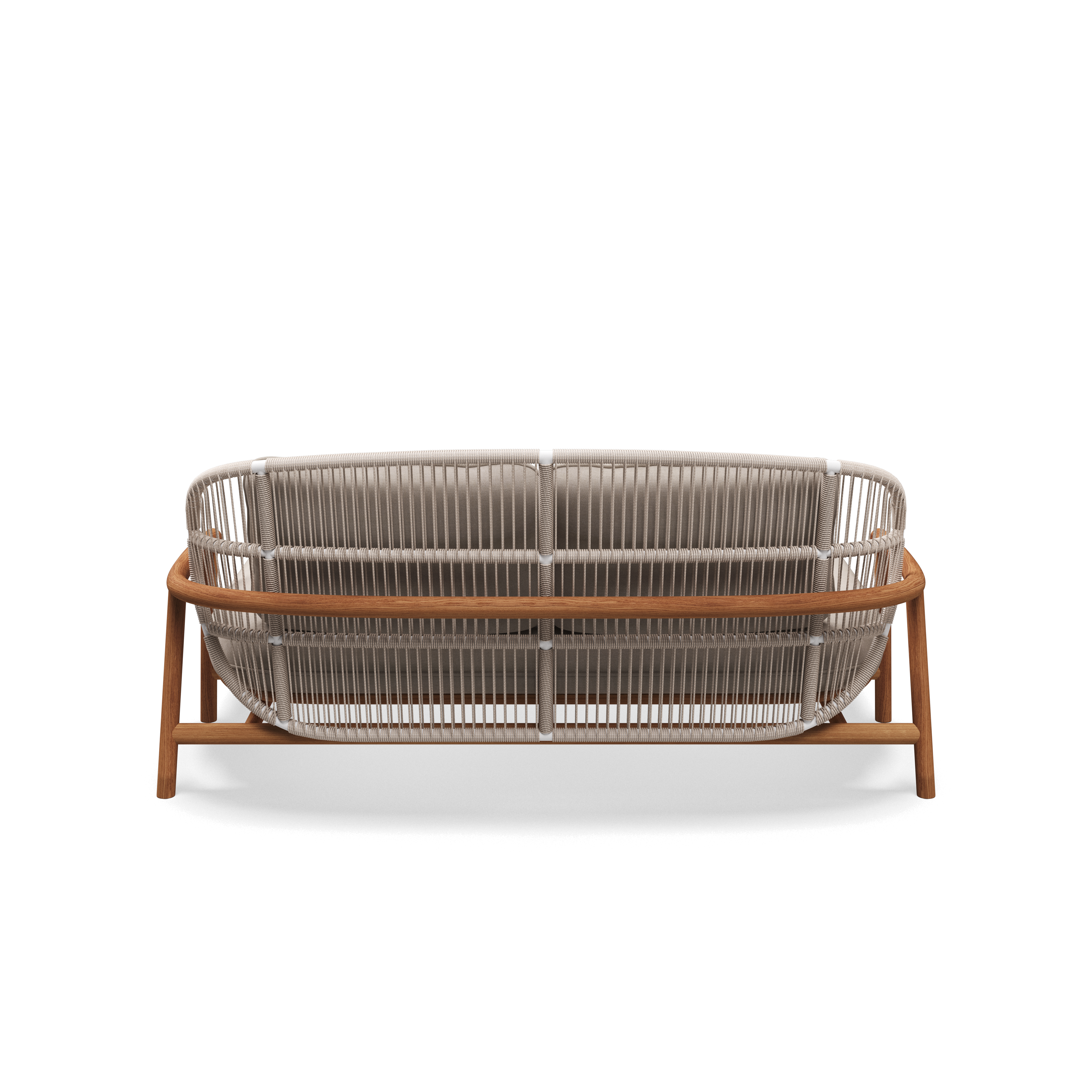 Gloster Fern low back teak lounge daybed