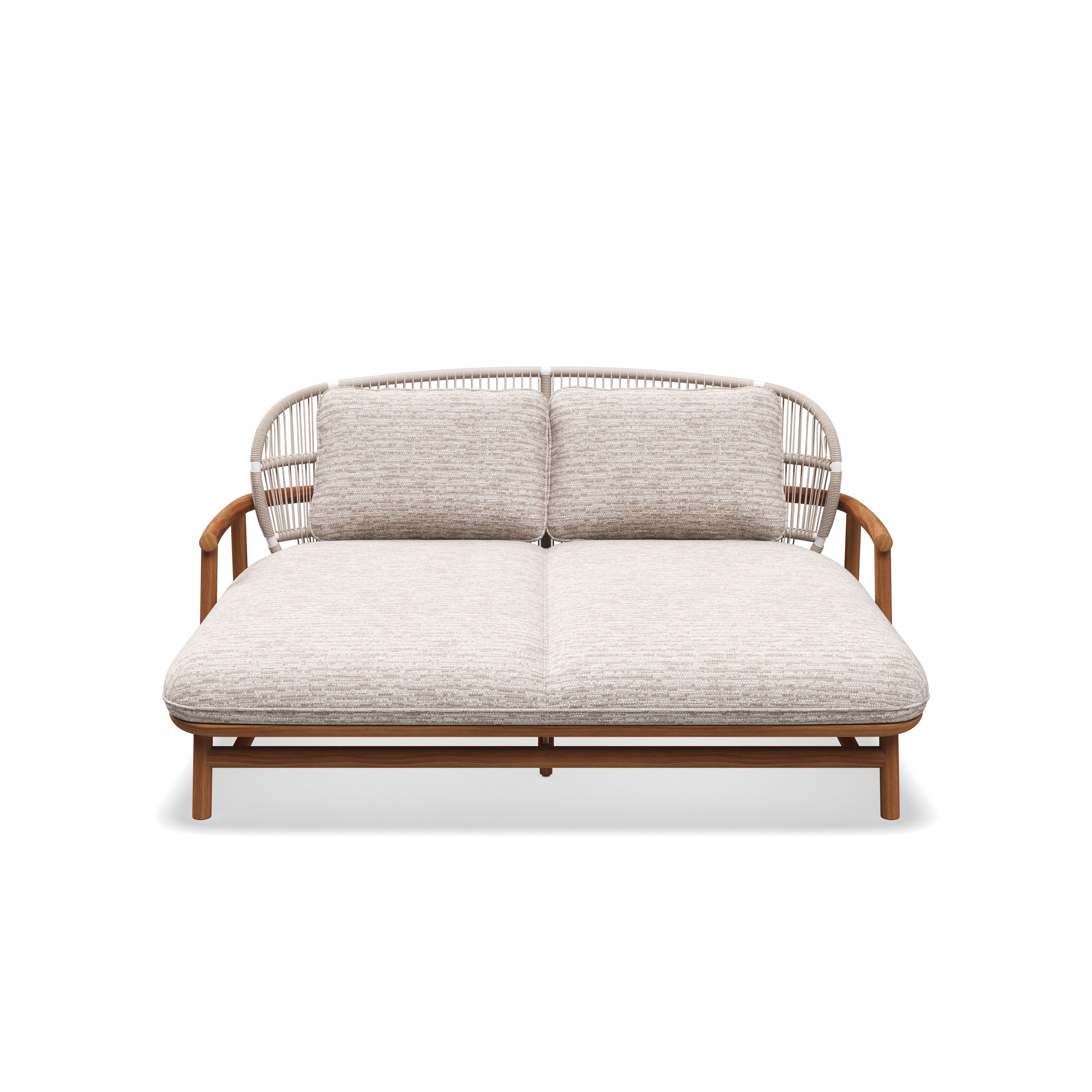 Gloster Fern low back teak lounge daybed