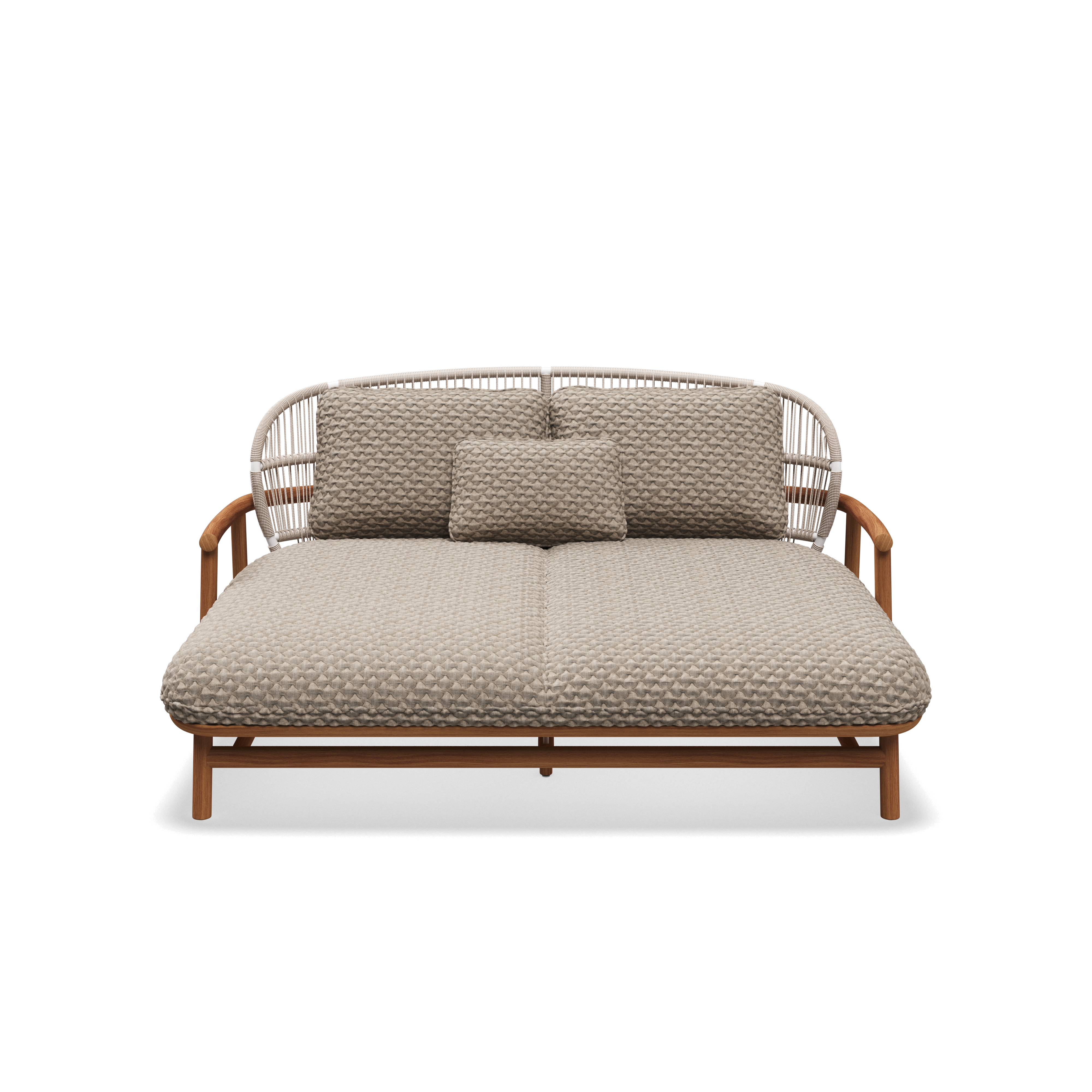Gloster Fern low back teak lounge daybed