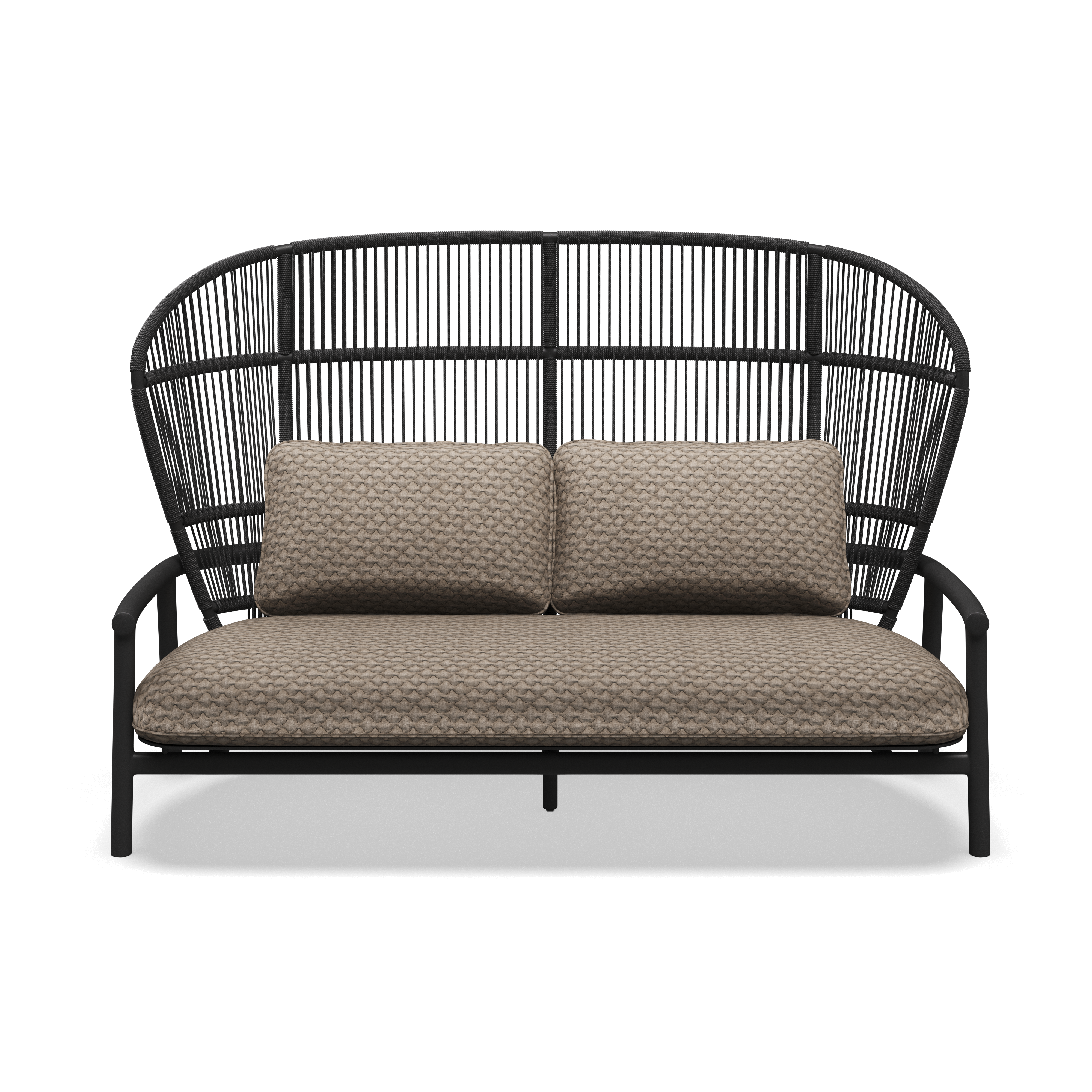 Gloster Fern high back aluminium lounge 2 zits bank