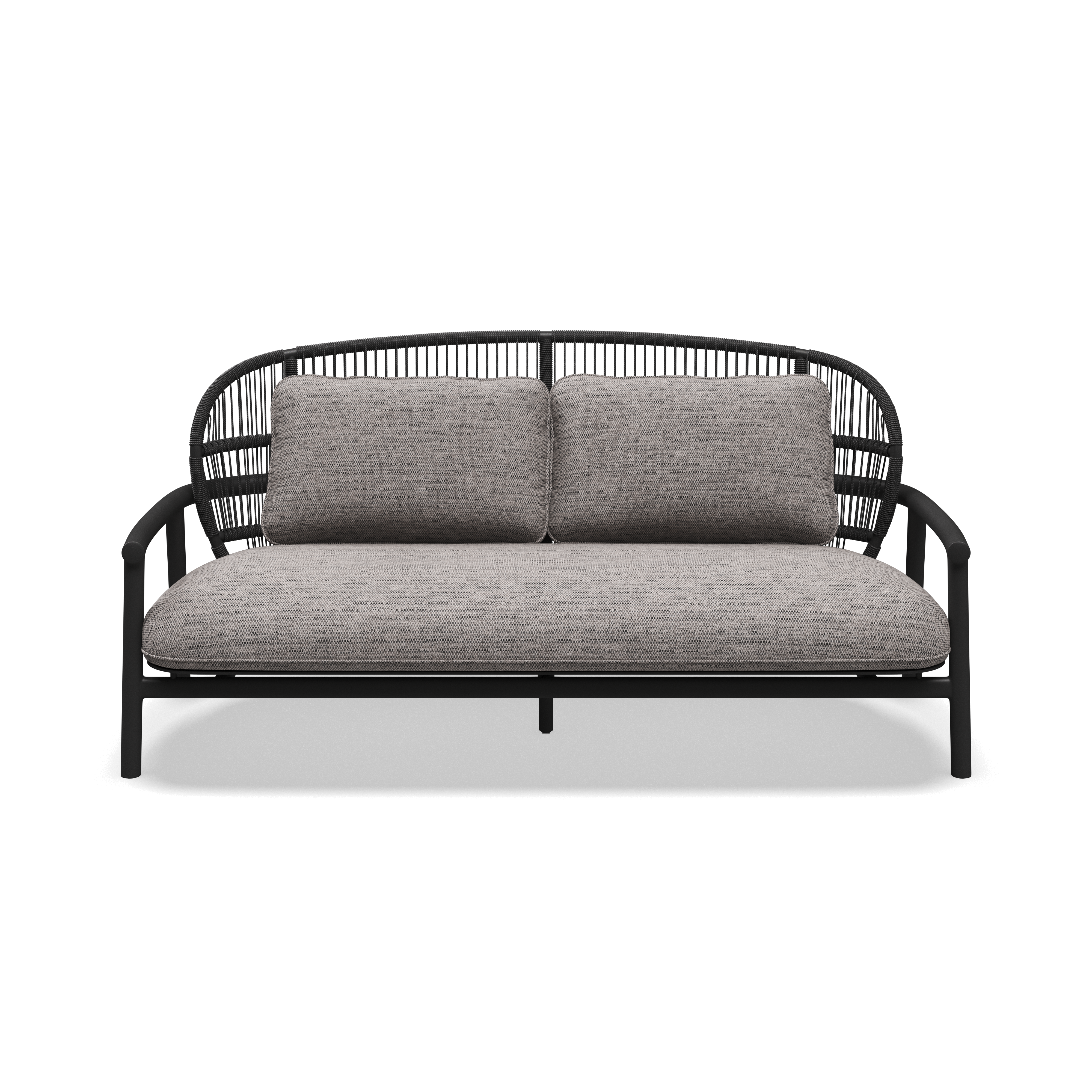 Gloster Fern low back aluminium lounge 2 zits bank.