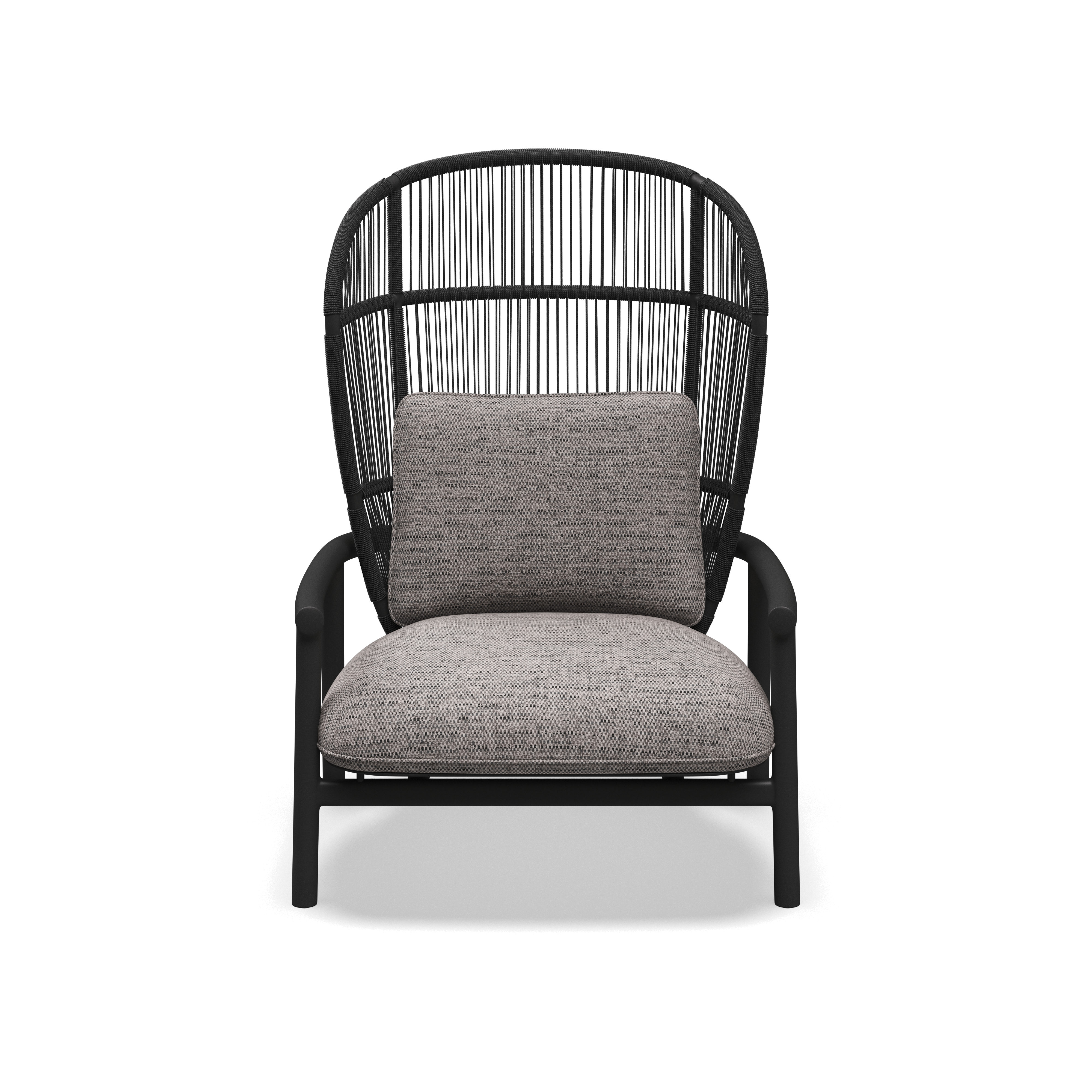 Gloster Fern high back aluminium lounge stoel