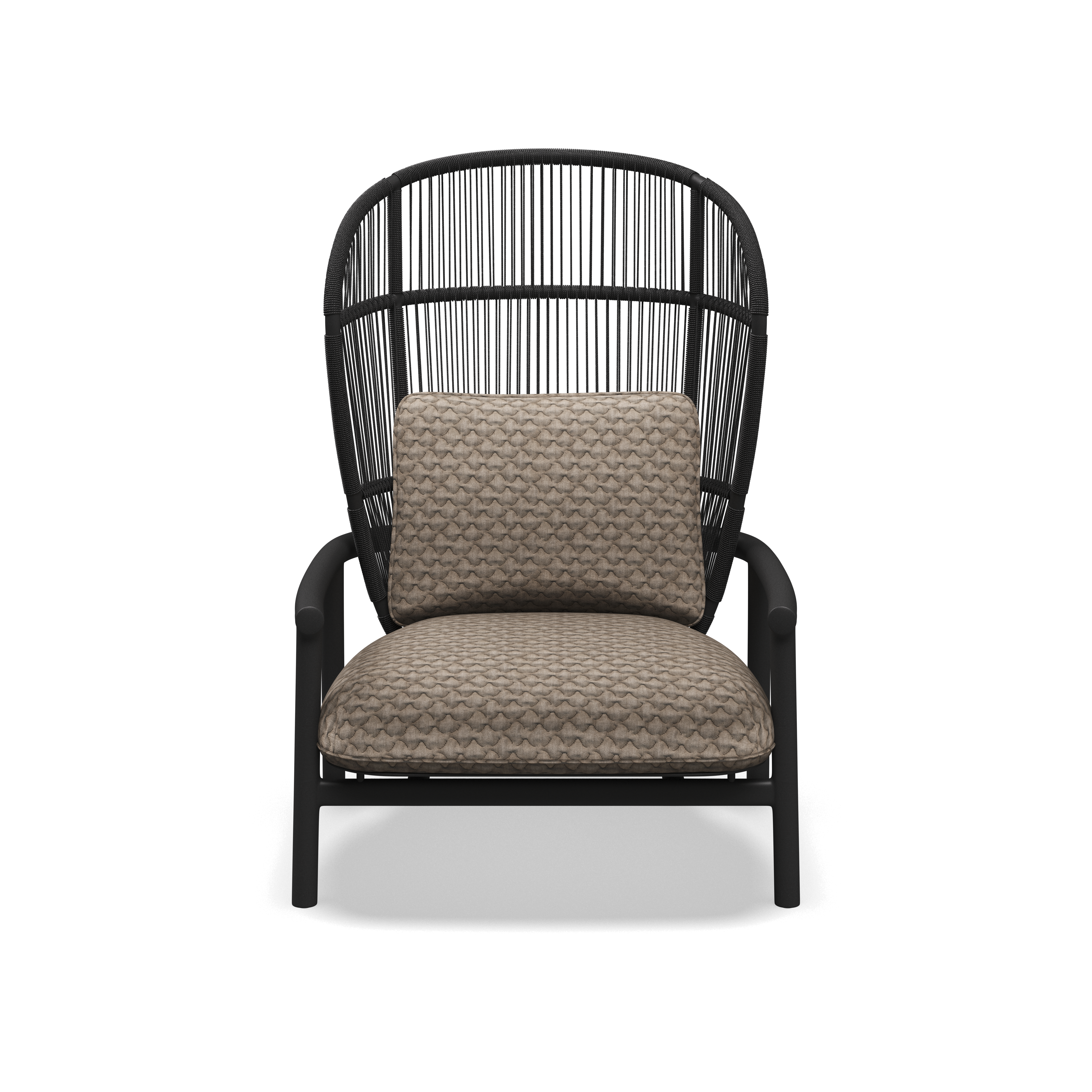 Gloster Fern high back aluminium lounge stoel