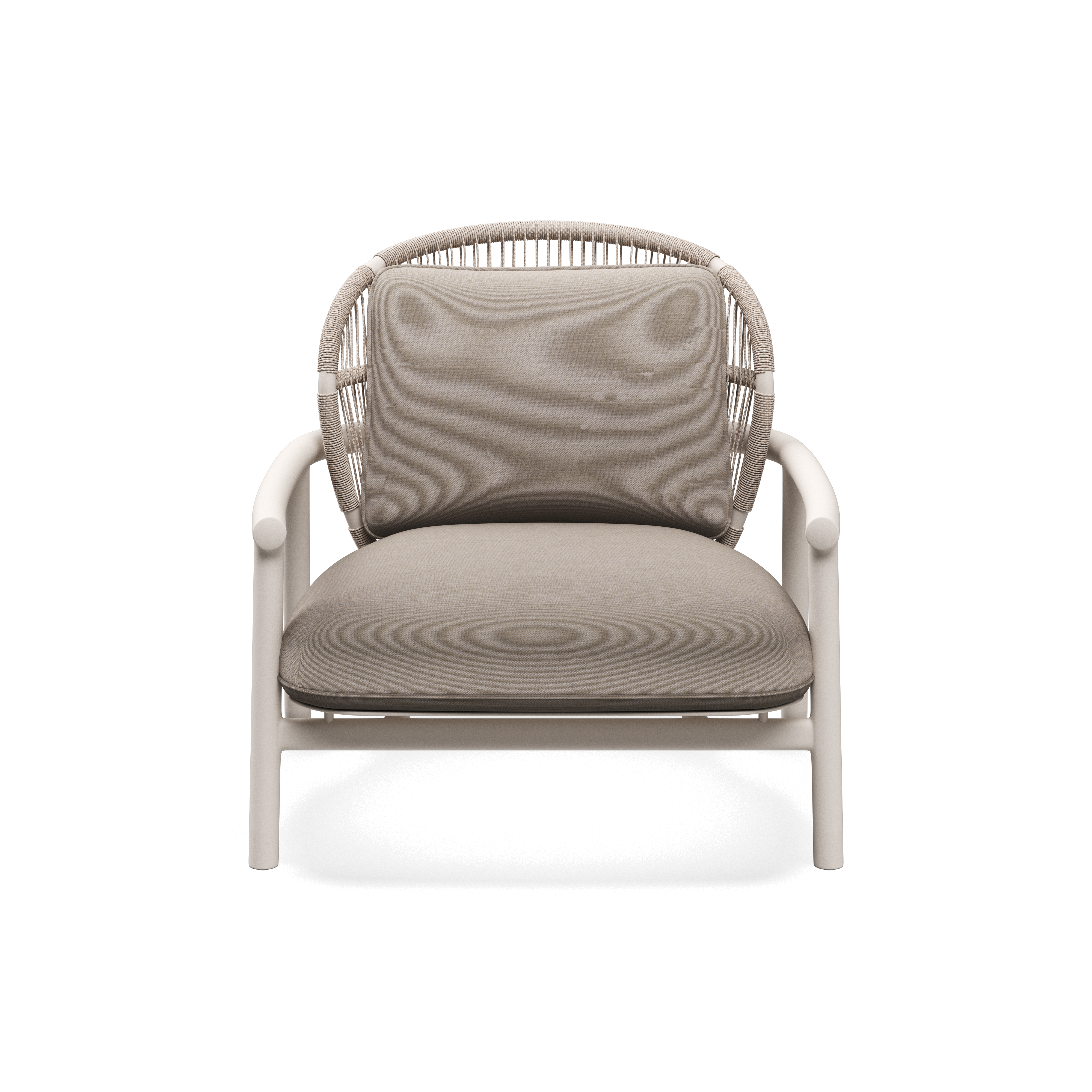 Gloster Fern low back aluminium lounge stoel