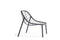 Todus Albus lage rug lounge stoel. Verkrijgbaar in meerdere kleuren gepoedercoat RVS frame en met meerdere kleuren kussens.