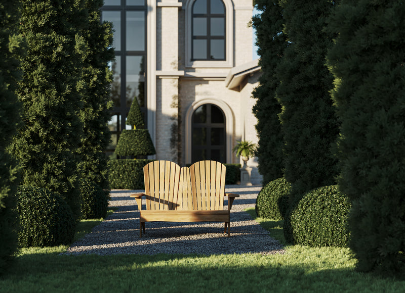 Traditional teak, Sienna 2-seater, gemaakt van teakhout.