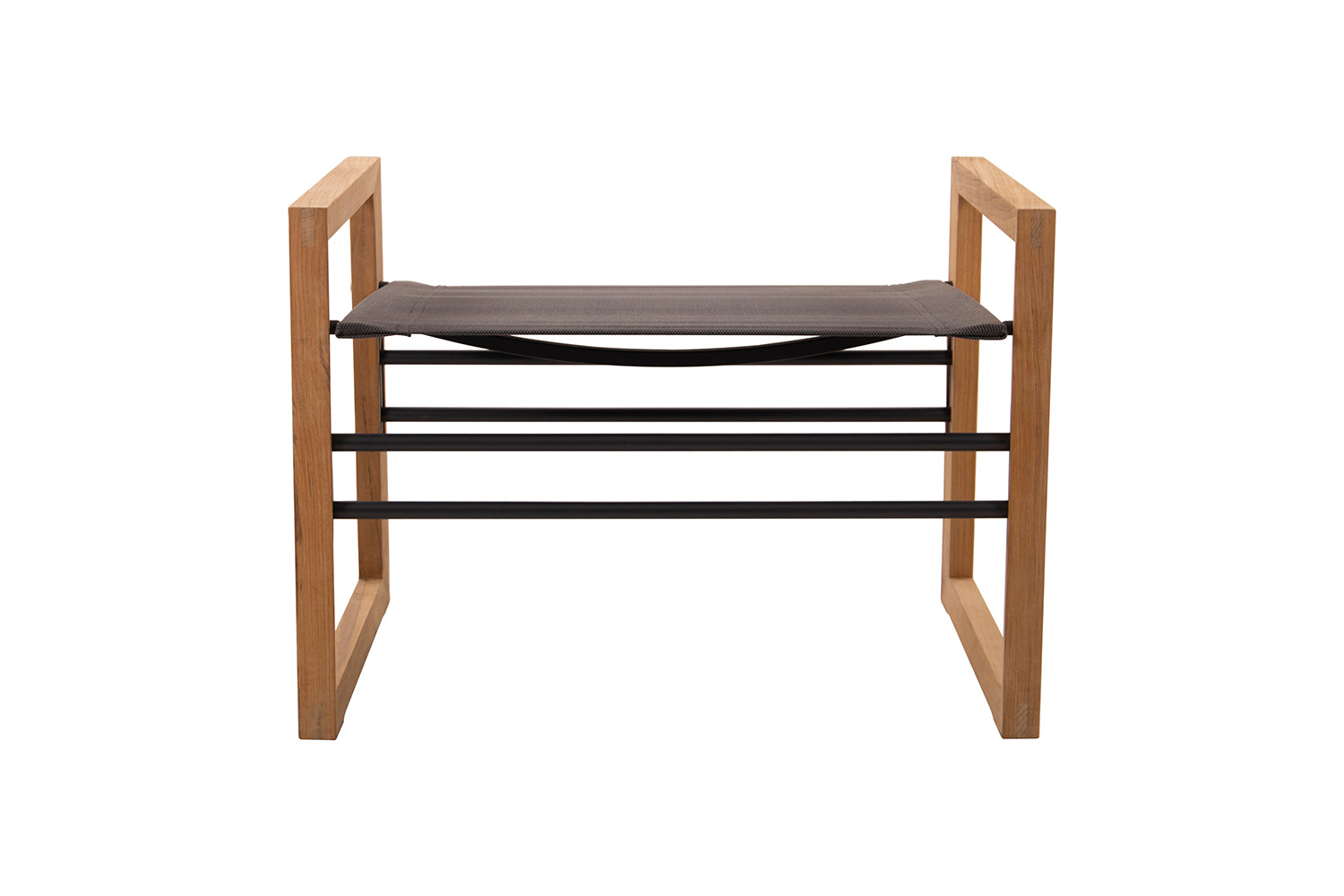 Traditional teak, Sofia voetenbank. Leverbaar in drie kleuren.