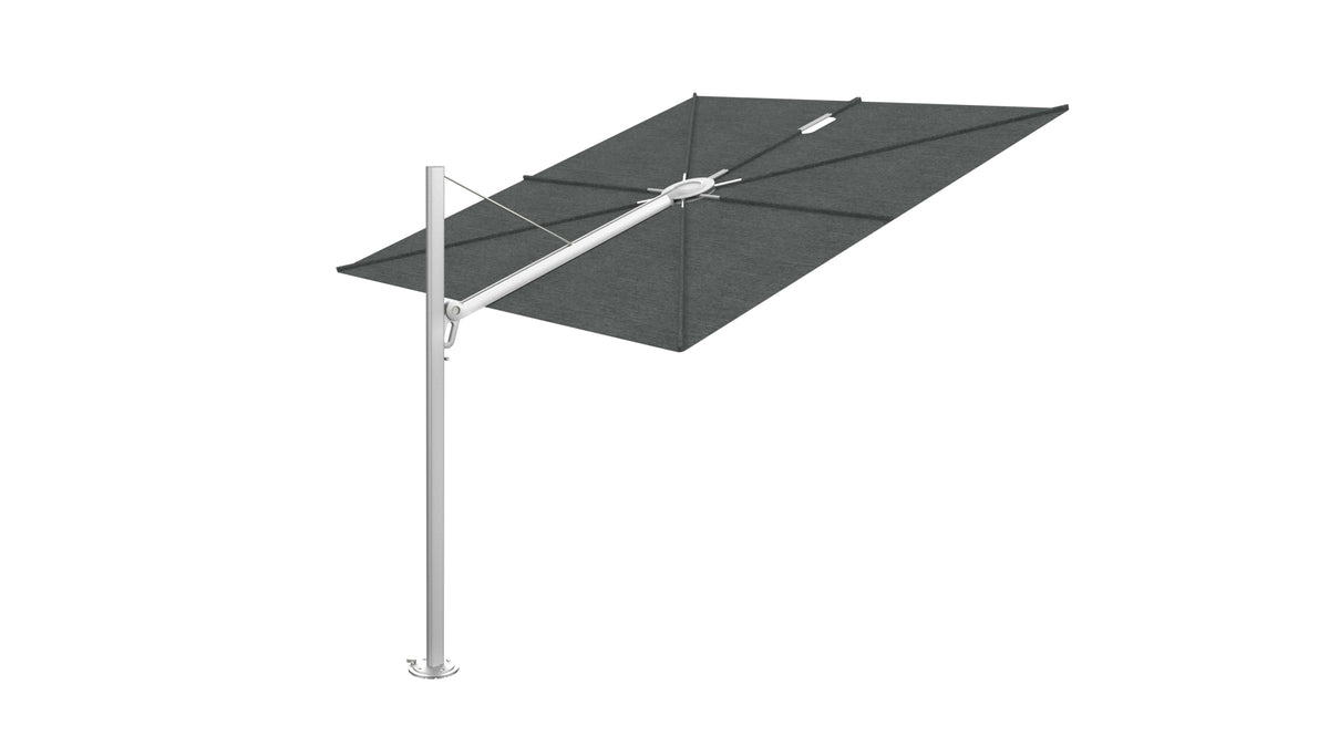 Umbrosa, Spectra zweefparasol verkrijgbaar in 5 kleuren frame en in 14 verschillende kleuren parasoldoeken.