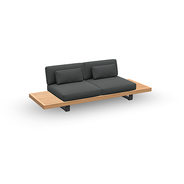 Jati & Kebon, Truro  2 zits loungebank met twee zijtafels, verkrijgbaar met verschillende kleuren kussens