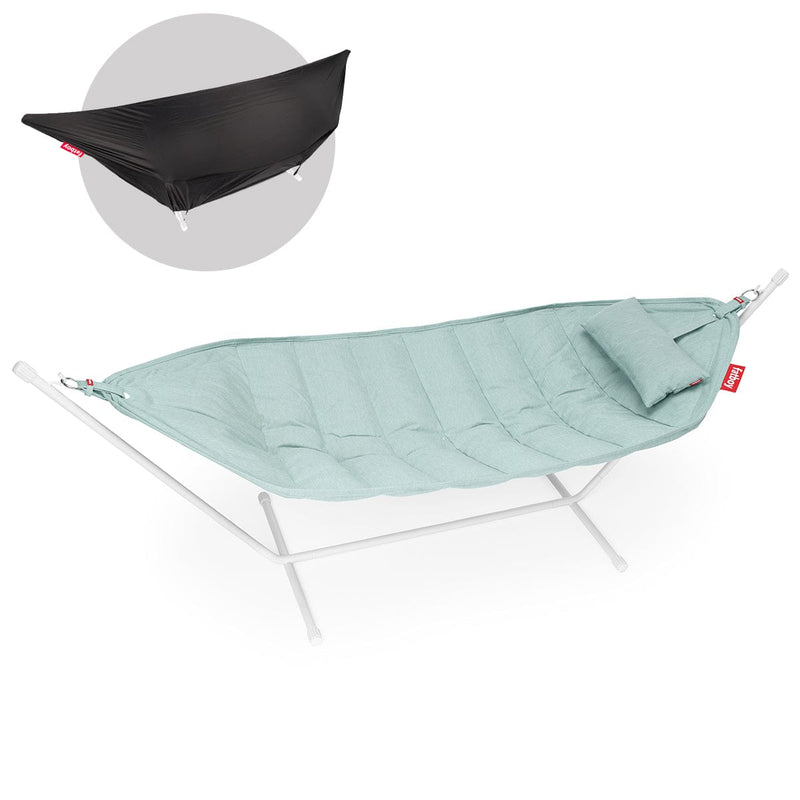 Fatboy Hangmat Seafoam Fatboy Headdemock,SuperB deluxe hangmat + frame + hoofdkussen + cover,  Frame light grey en de hangmat is in meerdere kleuren verkrijgbaar