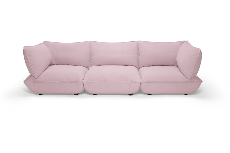 Fatboy Lounge BubblePink Fatboy Sumo indoor Lounge Sofa 3 zits. Verkrijgbaar in de kleuren Limestone, Mouse Grey, Bubble Pink, Honey.