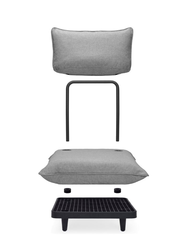 Fatboy Lounge Fatboy Paletti Modulair Lounge Seat. Verkrijgbaar in de kleur Mist, Sahara, Thunder Grey, Rock Grey en Storm Blue