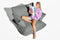 Fatboy Lounge Fatboy Sumo indoor armrest. Verkrijgbaar in de kleuren Limestone, Mouse Grey, Bubble Pink, Honey.