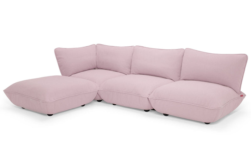 Fatboy Lounge Fatboy Sumo indoor Lounge Corner Sofa large. Verkrijgbaar in de kleuren Limestone, Mouse Grey, Bubble Pink, Honey