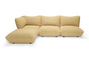 Fatboy Lounge Fatboy Sumo indoor Lounge Corner Sofa large. Verkrijgbaar in de kleuren Limestone, Mouse Grey, Bubble Pink, Honey