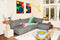 Fatboy Lounge Fatboy Sumo indoor Lounge Corner Sofa large. Verkrijgbaar in de kleuren Limestone, Mouse Grey, Bubble Pink, Honey