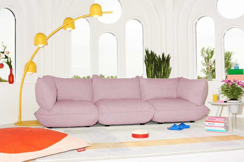 Fatboy Lounge Fatboy Sumo indoor Lounge Sofa 3 zits. Verkrijgbaar in de kleuren Limestone, Mouse Grey, Bubble Pink, Honey.