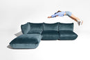 Fatboy Lounge Fatboy Sumo Velvet Recycled. Indoor Lounge hocker. Verkrijgbaar in de kleuren Petrol en Almond