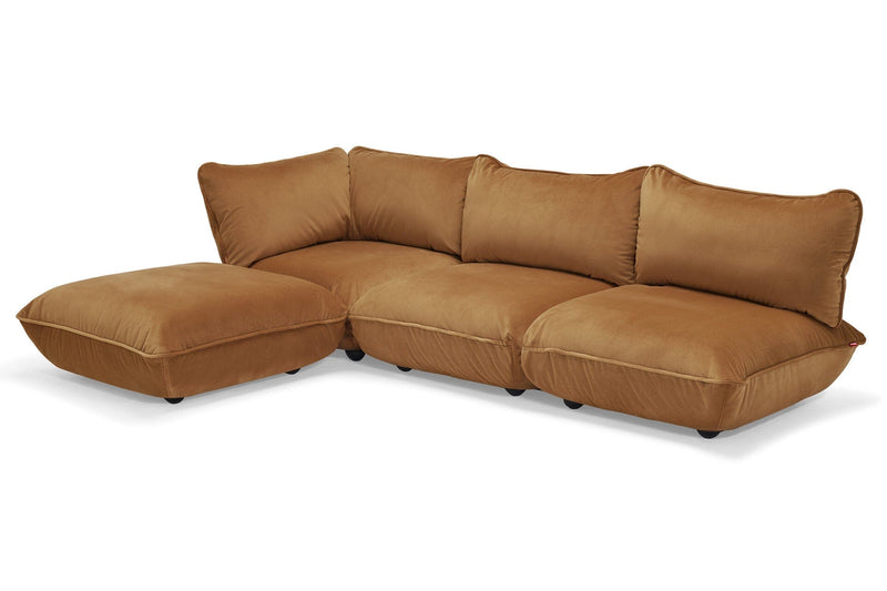 Fatboy Lounge Fatboy Sumo Velvet Recycled. Indoor Lounge hocker. Verkrijgbaar in de kleuren Petrol en Almond