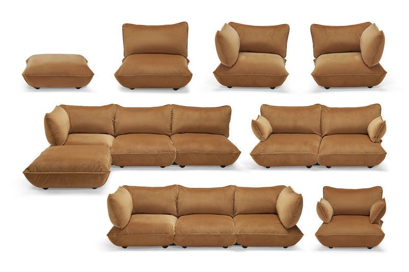 Fatboy® Sumo Velvet indoor Lounge corner Sofa. Verkrijgbaar in 3 kleuren.