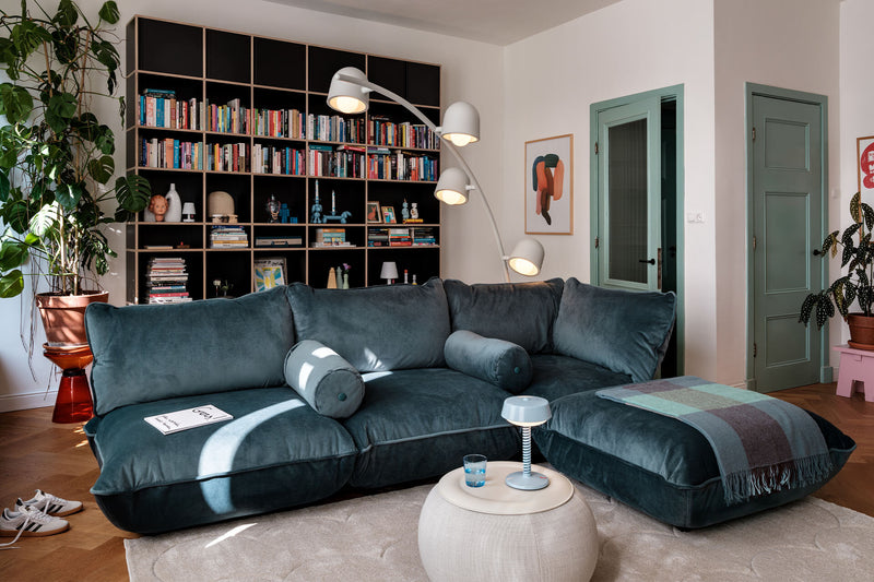 Fatboy® Sumo Velvet indoor Lounge corner Sofa. Verkrijgbaar in 3 kleuren.