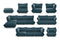 Fatboy® Sumo Velvet indoor Lounge corner Sofa. Verkrijgbaar in 3 kleuren.