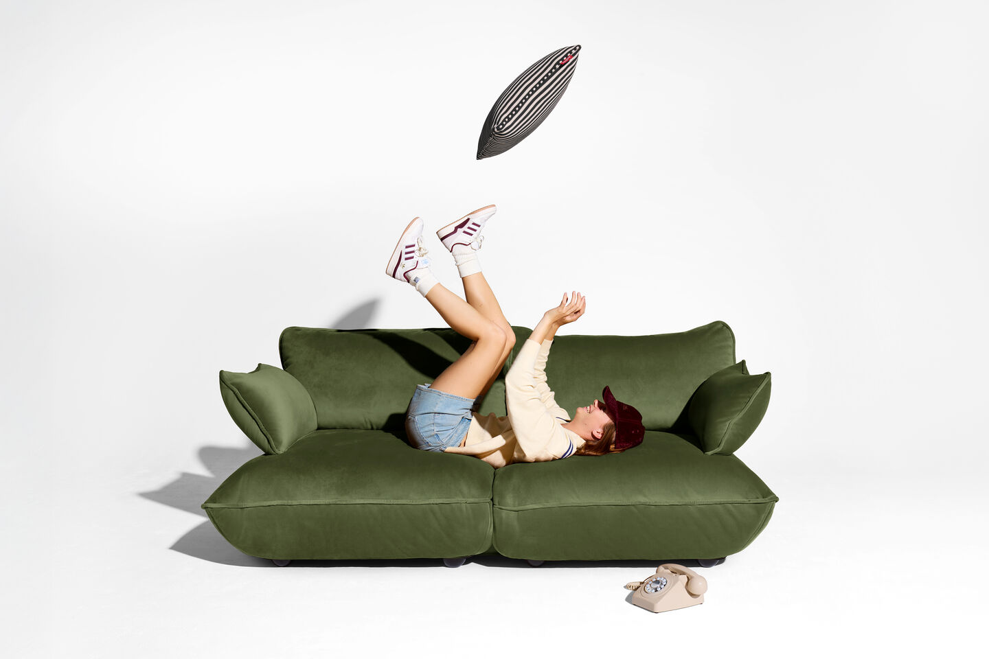 Fatboy® Sumo Velvet indoor Lounge medium Sofa. Verkrijgbaar in 3 kleuren.