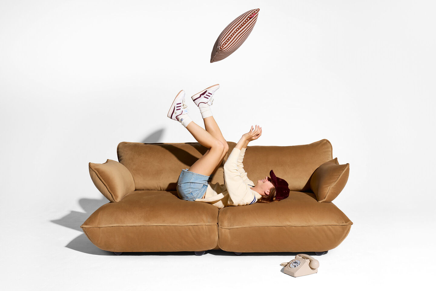 Fatboy® Sumo Velvet indoor Lounge medium Sofa. Verkrijgbaar in 3 kleuren.