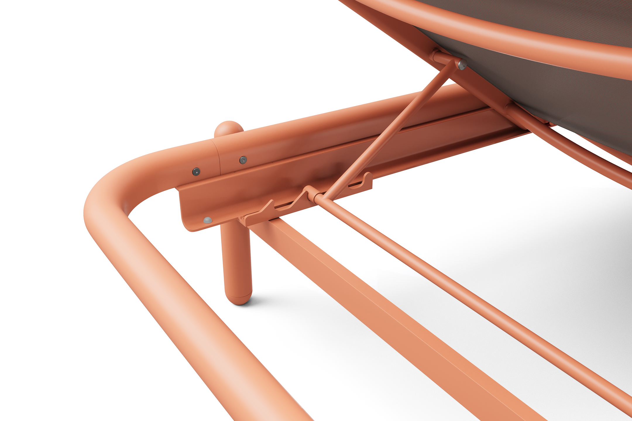 Fatboy Sunbun loungebed, Terracotta - Stripe Orange Creme